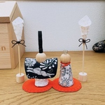 ︎︎◌季節限定◌ ⚮̈ミナペルホネン ハンドメイド⚮̈ 雛人形 立ち雛 立雛飾り 置物 ／celebrate