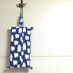 ボックスティッシュカバー☆しろくま・ネイビー