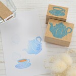 ティーセットのはんこ(大) 紅茶はんこ