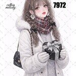 original sticker « no.7972 »     //     人物ステッカー オリジナルステッカー オリジナル人物ステッカー ステッカー cotton melody