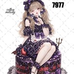original sticker « no.7977 »     //     人物ステッカー オリジナルステッカー オリジナル人物ステッカー ステッカー cotton melody