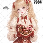 original sticker « no.7984 »     //     人物ステッカー オリジナルステッカー オリジナル人物ステッカー ステッカー cotton melody