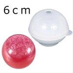 直径6ｃｍ・球体シリコンモールド／レジン液・石膏・石鹸・蝋に！オルゴナイトに！／型番430－Ｅ