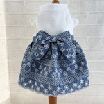 刺繍スカートのワンピース