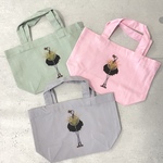 ブラックバレリーナwith花束　バレエ　ランチトートバッグ
