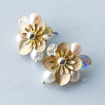 Flower ornament 【チタンポストピアス】
