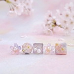 【春の新作】夜桜 春 美濃焼 花 ピアス 桜 イヤリング サクラ さくら 春限定