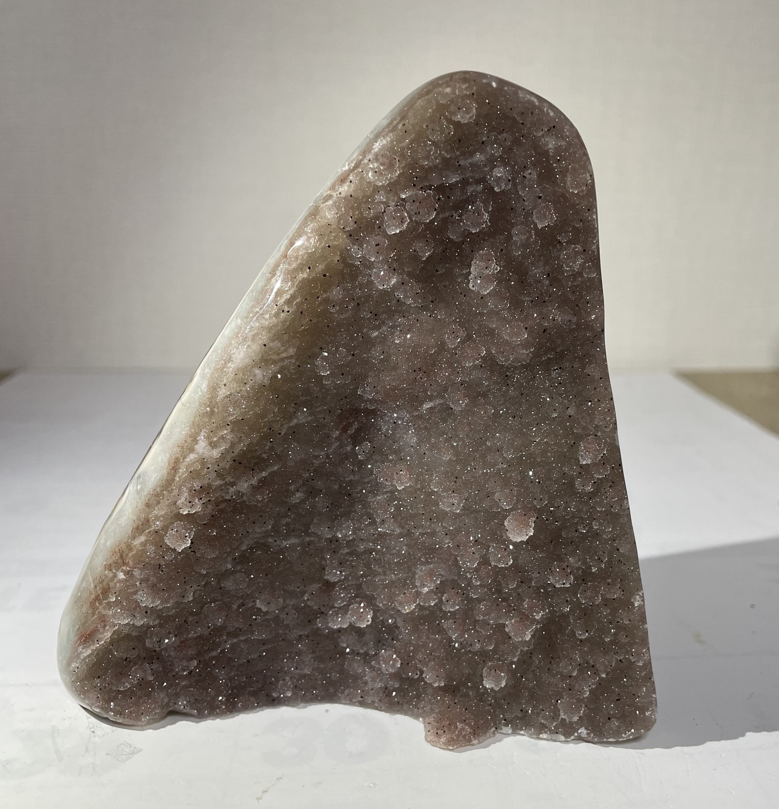 ドゥルージー ピンクアメジスト ドーム 結晶 パワーストーン 風水晶 浄化 幸運 シュガー模様 クリスタル ウォーターメロン模様