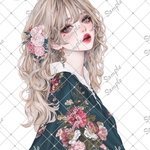 ℳ. xoxoshop オリジナル人物ステッカー2026.2月No.232