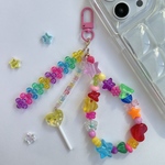 \ちゅるんキャンディ🍭/平成ポップなビーズキーホルダー🍬💛🩷