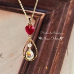 Vintage Heart❤Swarovski　ネックレス