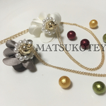 【感謝300】タッセルフラワーネックレス