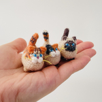 ねこ 手編み シャム猫 三毛猫 トラ猫 レース針 猫の日