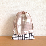 しろくまさん＊シカク の巾着