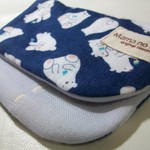 Mamanotette*8重ガーゼハンカチ2枚*起毛しろくまnavy