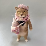 no. 407 仁王立ちの茶猫さん