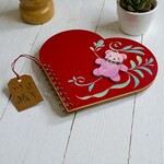 ピンクのくま と 赤いハート のメモ帳 / スタンプ帳　|　雑貨 グッズ