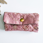 インド刺繍　　3way！お薬ポーチ　カードケース　ミニ財布になるポーチ