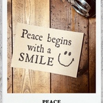 ステンシルシート『PEACE』