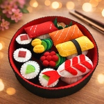 フェルト　おままごと　*桶入り寿司*