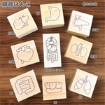 手書きイラストの臓器スタンプ