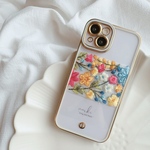 刺繍リボン　iPhoneケース付　インナーシートset 