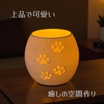 肉球 LEDティーライト 明滅式LEDキャンドルライト 電池式  軽量樹脂製