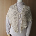 「値下げ」スパンコールが素敵な三角ショール