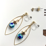 値下げ★光るホタルガラス⭐️︎イヤリング/ピアス