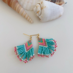【225】colorful fringe ピアス/イヤリング