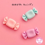 ゆめかわキャンディ 6個 デコパーツ ☆ ハンドメイド☆ハンドメイドパーツ☆かわいい☆デコ☆デコパーツ ☆ホイップデコ☆ ヘアピン☆ ヘアゴム