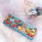 🌼*･インド刺繍リボンが主役のペンケース🐇⸒⸒
