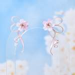 【受注生産】Ribbon Flower＊Sakura ピアス/イヤリング 桜 さくら