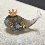 ハーバリウム春くじら（黒桜）