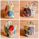 tuttifun＊maruいっぱいFUN帆布トート               Round & FUN Canvas Tote      A247