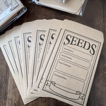 クラフト封筒・縦長・SEEDS･10枚入･120×78mm【mc】