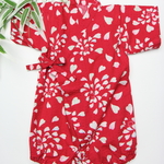 【夏祭りに！】甚平ロンパース＊ハート花火＊