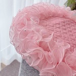 【再販】春桜色🩷 pink【レース増量版】たっぷりレース プリンセスカフェマット♡