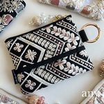 new🌿インド刺繍生地♡ポケットティッシュポーチ①✨　3,680円