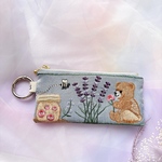 🌼*･インド刺繍リボンが主役のポーチ🧸⸝⋆*