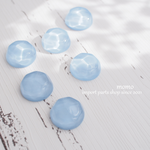 【6pcs.】水面カット カボション ブルー ／ SA852-6BL