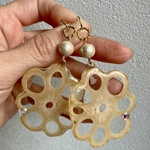 お花レンコンピアス[送料無料]