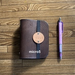 【m5 とってもシンプル・oilｼｭﾘﾝｸ焦茶】 ﾐﾆ5ｼｽﾃﾑ手帳 micro5 260208
