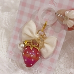 イニシャル付きいちごのめじるしチャーム🍓