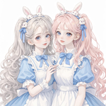 双子アリス♣👩🎩💕可愛子ちゃん