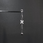【再販】 「烙印」  （silver）14G / 16G インダストリアル ピアス