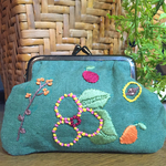 林檎ころころ(がま口、刺繍)