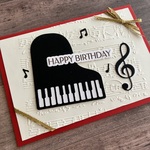 【誕生日カード】ピアノ