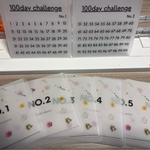 100day saving 【貯金リフィル】花