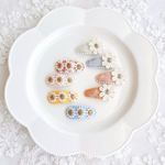 《単品1コ》お花ぱっちんピン　ベビーサイズ　/   キッズヘアアクセサリー　　ベビーヘアアクセサリー　ぱっちんピン　ぱっちん留め　パッチンピン　パッチン留め　ぱっちんどめ　ヘアピン　おはな